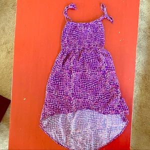 Purple Printo Hi-Low dress